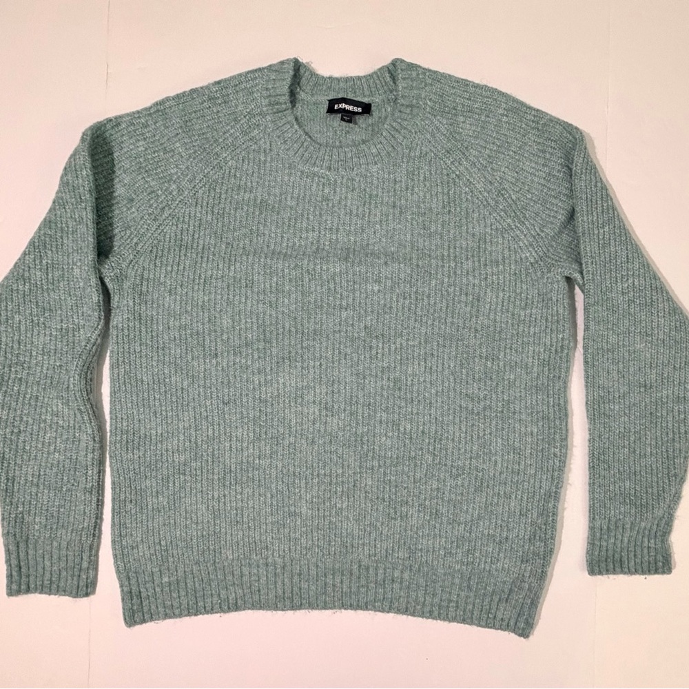 Express Men's Mint Crewneck Sweater